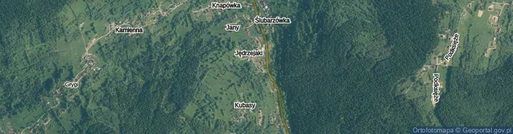 Zdjęcie satelitarne Jędrzejaki ul.